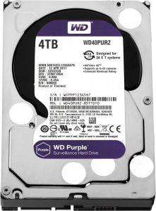 Диск жесткий для видеонаблюдения HDD 4000GB (4TB) SATA-III Purple (WD40PURZ) Western Digital 261951