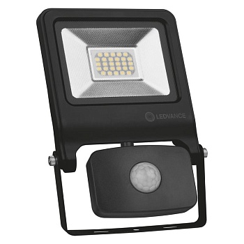 Прожектор светодиодный FLOODLIGHT VALUE SENSOR 20Вт 4000К IP44 с датчиком черн. BK LEDVANCE 4058075268708