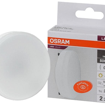 Лампа светодиодная LED Value LVGX5375 10SW/830 230В GX53 10х1 RU OSRAM 4058075582064