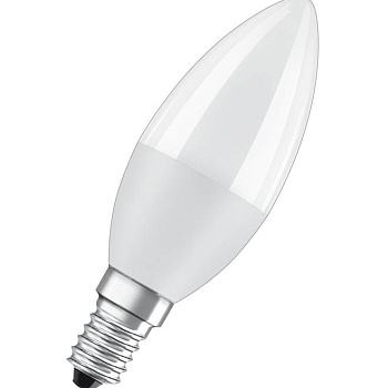 Лампа светодиодная LED Value LVCLB60 7SW/840 свеча матовая E14 230В 10х1 RU OSRAM 4058075578944