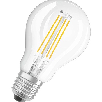 Лампа светодиодная филаментная LED STAR CLASSIC P 60 5W/827 5Вт шар 2700К тепл. бел. E27 600лм 220-240В прозр. стекло OSRAM 4058075212510