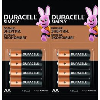 Элемент питания Duracell LR6-4BL BASIC 4х4 (16/208/18304)5009139/5008091 (блист.16шт) Duracell Б0046868