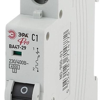Выключатель автоматический модульный 1п C 50А ВА47-29 Pro NO-900-17 ЭРА Б0031752
