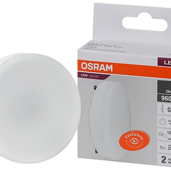 Лампа светодиодная LED Value LVGX53100 12SW/840 230В GX53 10х1 RU OSRAM 4058075582187