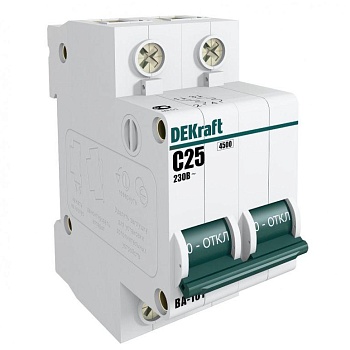 Выключатель автоматический модульный 2п C 3А 4.5кА ВА-101 SchE 11063DEK