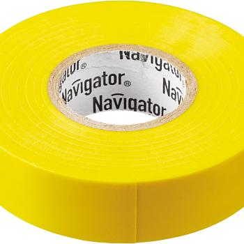 Изолента ПВХ 19мм (рул.20м) желт. NIT-A19-20/Y Navigator 71112