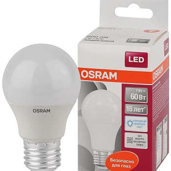 Лампа светодиодная LS CL A60 7W/865 230В E27 FR OSRAM 4058075161917