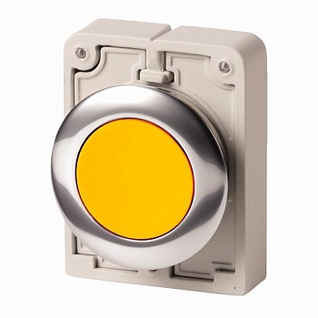 Кнопка плоская 30мм M30C-FDR-Y с фиксацией желт. EATON 182946