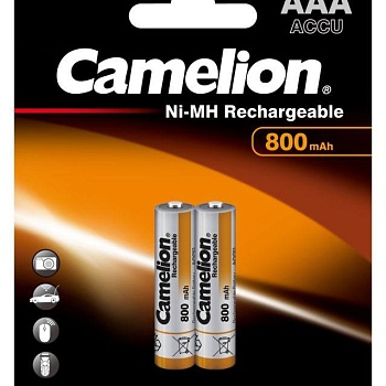 Аккумулятор AAA/R03 NI-MN 800мА.ч BP-2 (блист.2шт) Camelion 3674