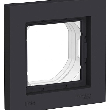 Рамка 1-м AtlasDesign Aqua IP44 карбон SchE ATN441001