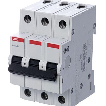 Выключатель автоматический модульный 3п C 25А 4.5кА Basic M BMS413C25 ABB 2CDS643041R0254