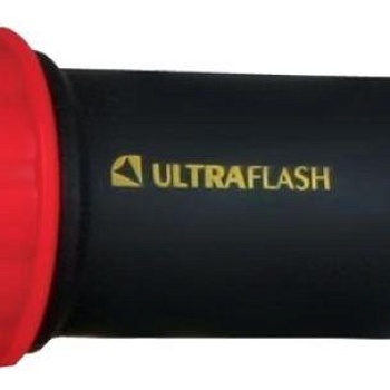 Фонарь LED15001-A (3XR03 светофор красн. с черн. 9 LED блистер) Ultraflash 10479