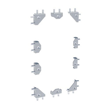 Комплект запасных аксессуаров для соединения каркасов и монтажа боковых и задних панелей AVERES EKF AJC10