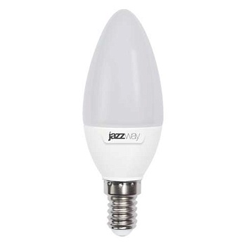 Лампа светодиодная PLED-SP C37 7Вт свеча 3000К тепл. бел. E14 530лм 230В JazzWay 1027818-2