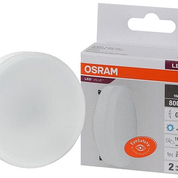 Лампа светодиодная LED Value LVGX5375 10SW/865 230В GX53 10х1 RU OSRAM 4058075582125