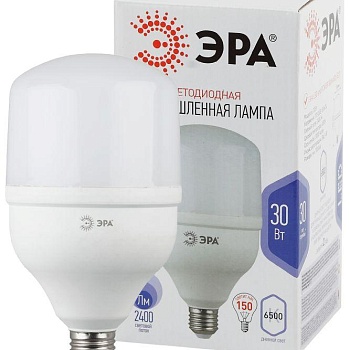 Лампа светодиодная высокомощная POWER 30W-6500-E27 2400лм ЭРА Б0027004