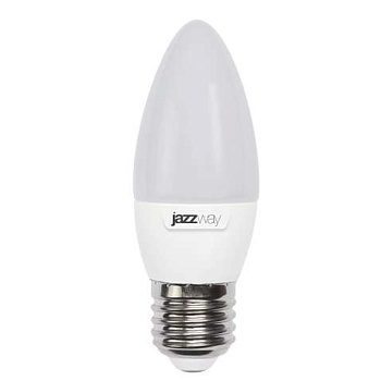 Лампа светодиодная PLED-SP C37 7Вт свеча 3000К тепл. бел. E27 530лм 230В JazzWay 1027825-2