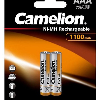 Аккумулятор AAA/R03 NI-MN 1100мА.ч BP-2 (блист.2шт) Camelion 7372
