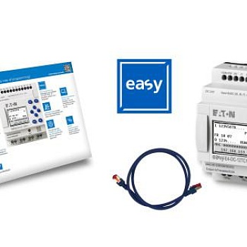 Набор стартовый EASY-BOX-E4-DC1 состоит из арт. 197211 (24V DC) кабеля и лицензии для EASYSOFT v7 арт. 197225 EATON 197228