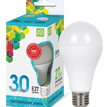 Лампа светодиодная LED-A70-std 30Вт 4000К нейтр. бел. E27 2700лм 230В ASD 4690612024653