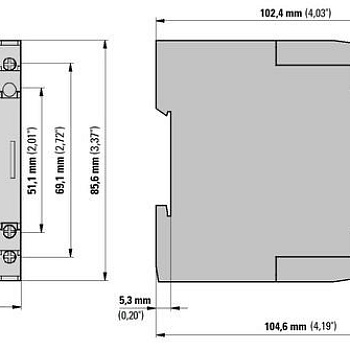 Реле контроля состояния изоляции 0-400V AC 0-600V DC 1-100 кОм EMR6-R400-A-2 EATON 184774