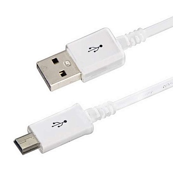 Кабель USB mini USB длинный штекер 1м бел. Rexant 18-4401