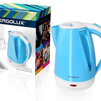 Чайник ELX-KP02-C35 пласт. 1.8л 160-250В 1500-2300Вт голуб./бел. Ergolux 13118