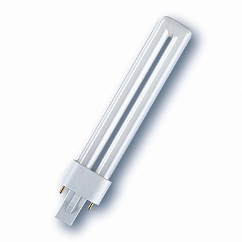 Лампа люминесцентная компакт. DULUX S 9W/827 G23 OSRAM 4050300006000