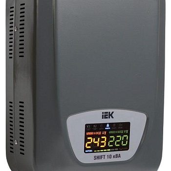 Стабилизатор напряжения Shift 10кВА настен. IEK IVS12-1-10000