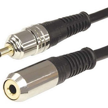 Шнур 3.5 Stereo Plug - 3.5 Stereo Jack 3м (GOLD) металл Rexant 17-4025